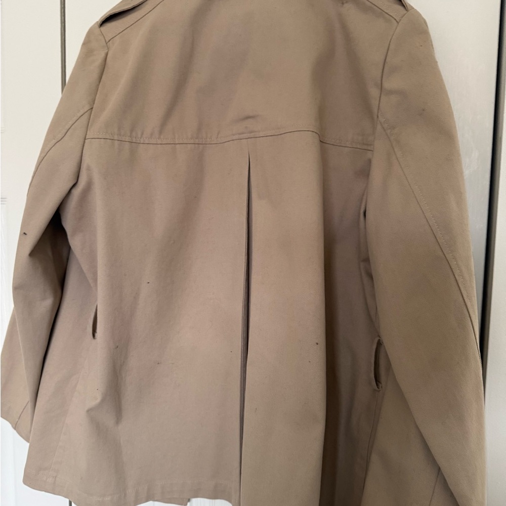 Khaki Women's Short Trench Coat by Reserved - Picture 3 of 9